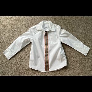 Boys burberry button down